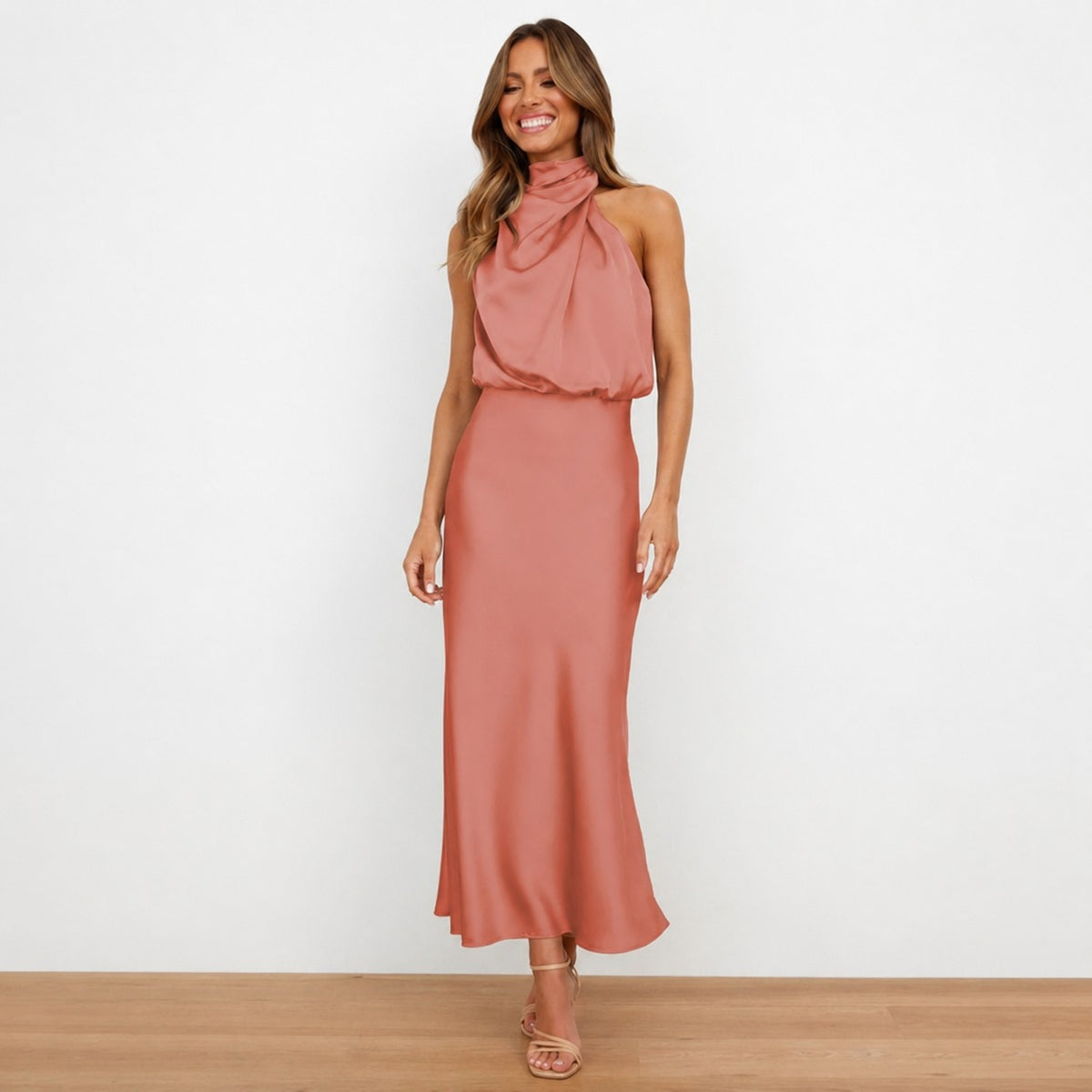 Hansel - Elegante vestido midi de cóctel