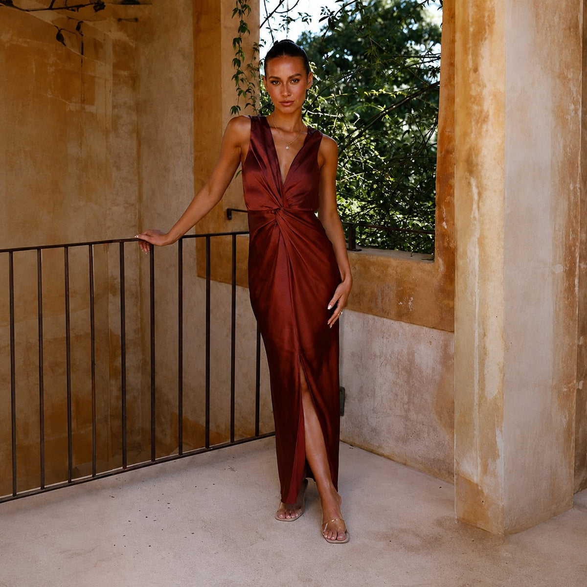 Elaine - Elegante Vestido de Noche Sin Mangas con Espalda Descubierta