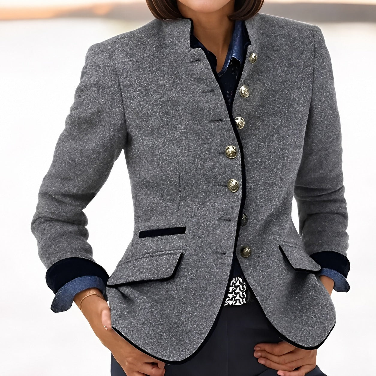 Kaelyn - Chaqueta Elegante para Mujer con Bolsillos