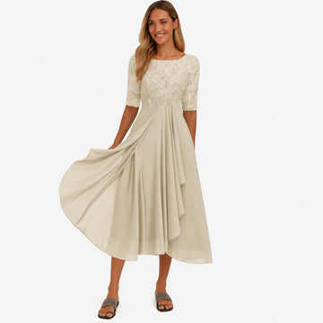 Ximena - Vestido Elegante hasta la Rodilla para Mujer