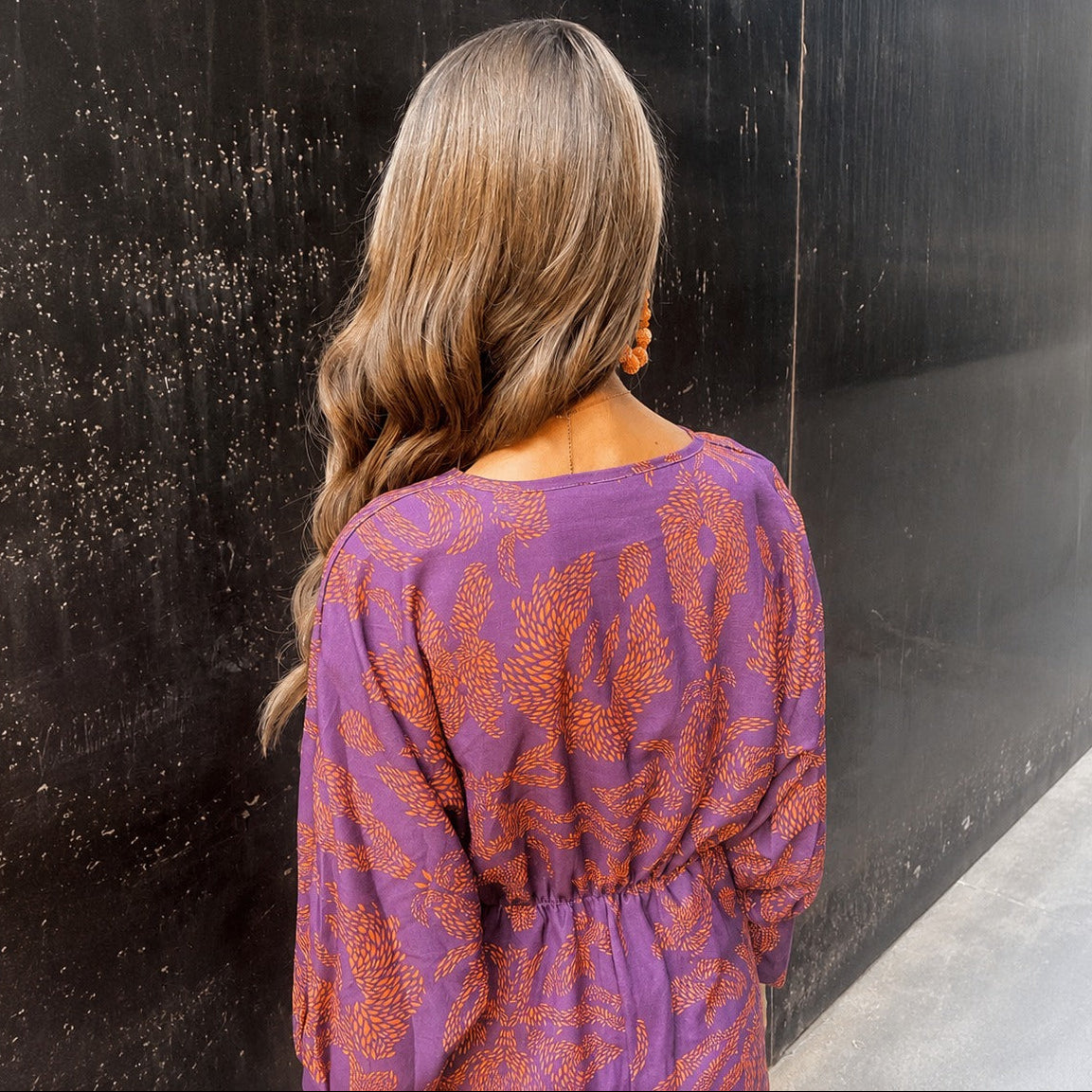 Grace - Vestido elegante con estampado floral y lazo