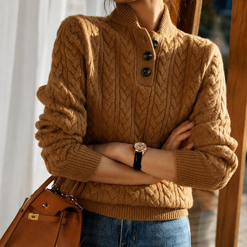Alice - Elegante jersey de cuello alto