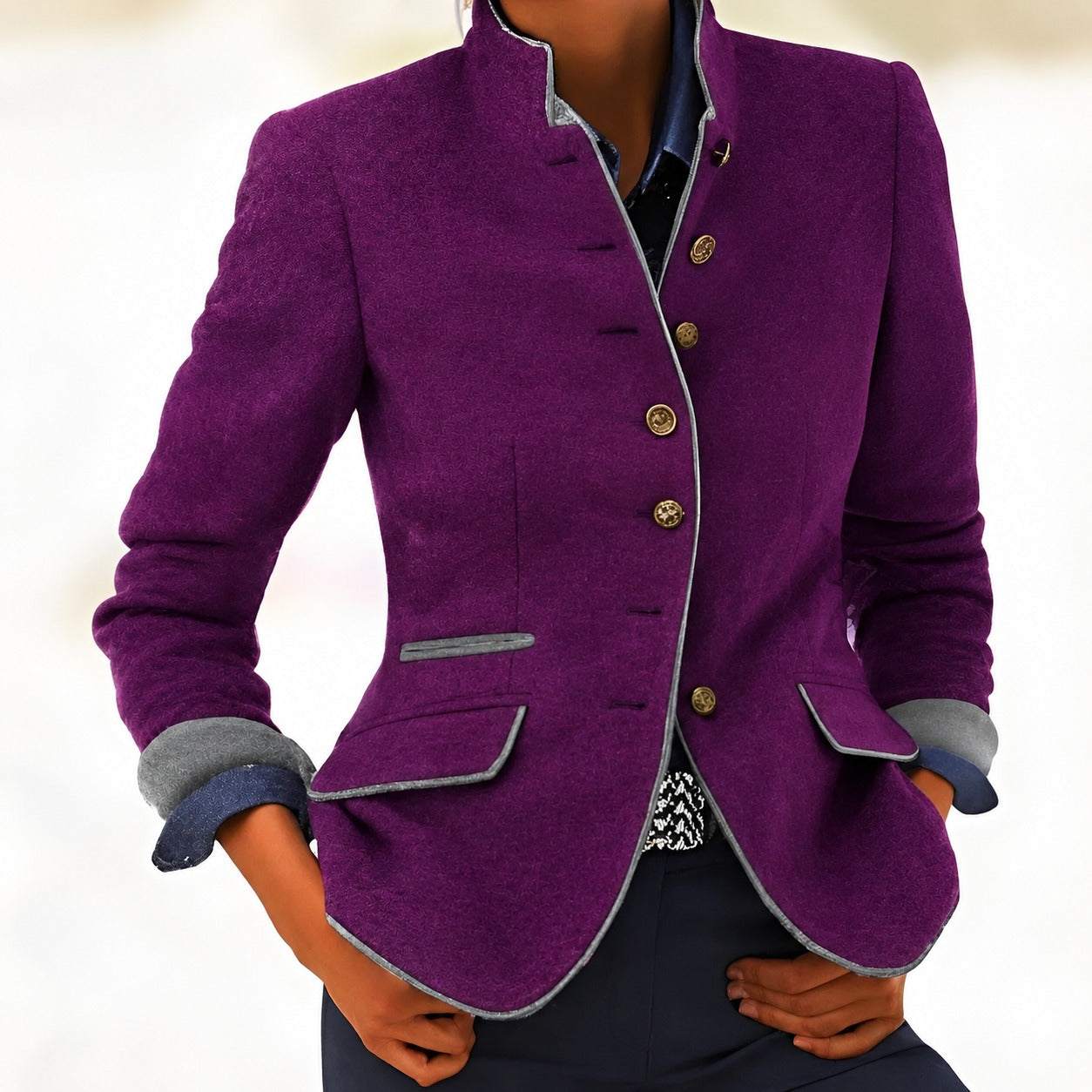 Kaelyn - Chaqueta Elegante para Mujer con Bolsillos