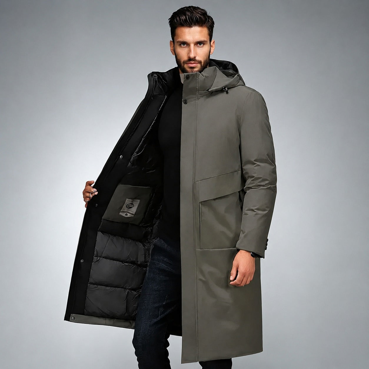 Viktor - Abrigo largo y cálido para el invierno