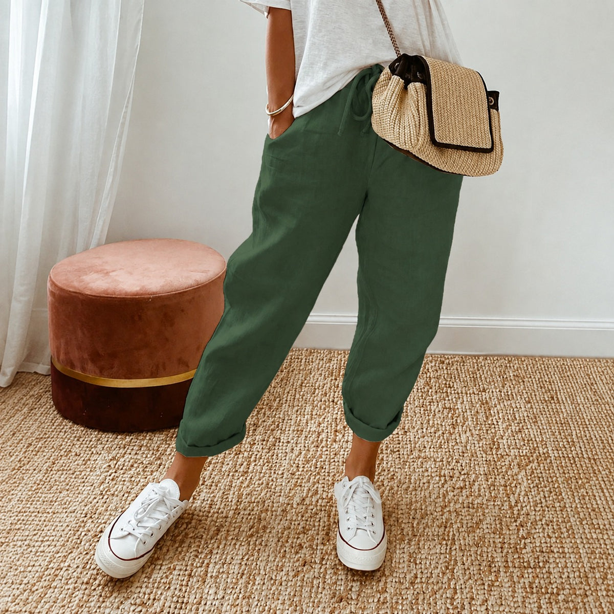 Mel - Pantalones de Verano de Estilo Moderno