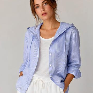 Colene - Camiseta informal y ligera con capucha