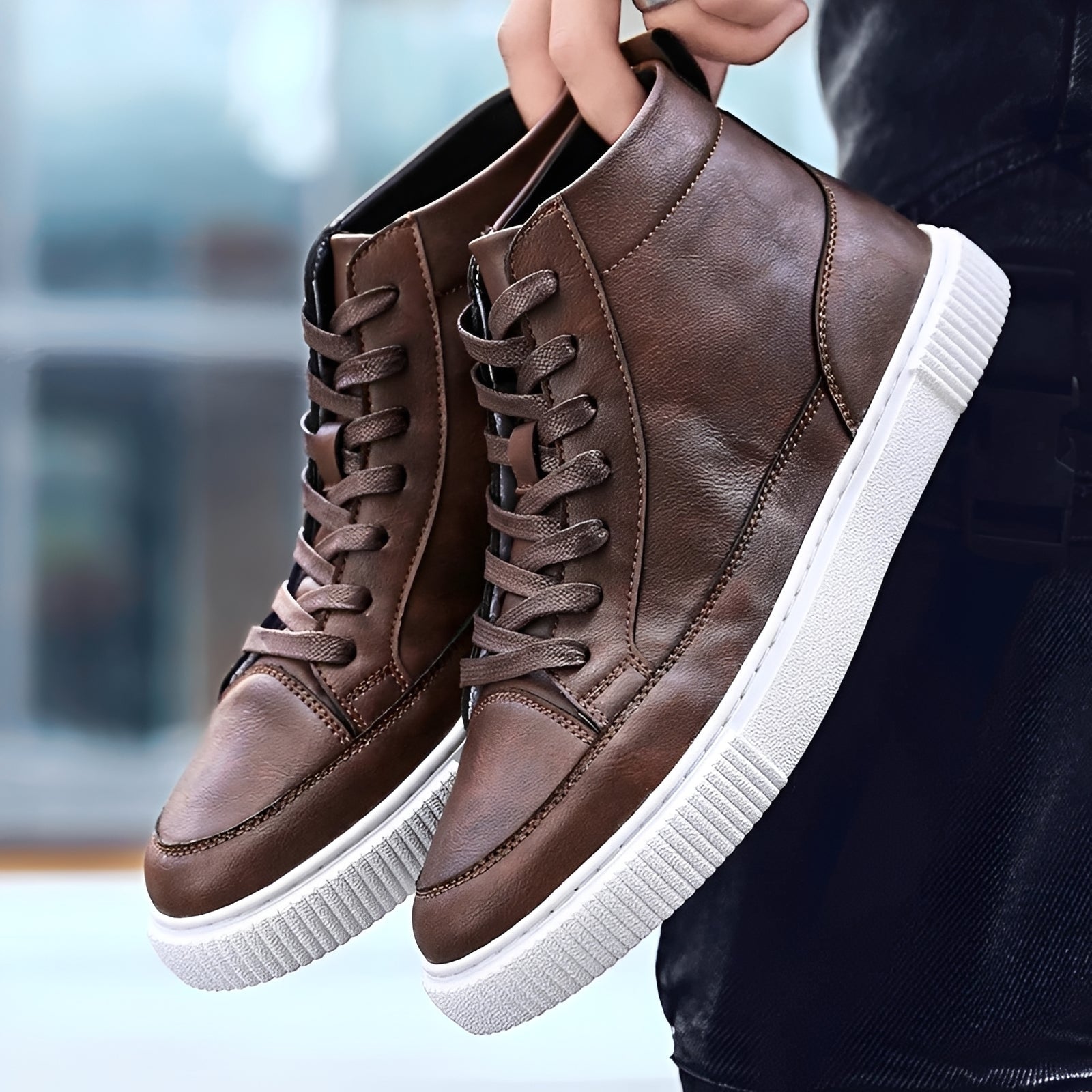 Albert - Zapatillas altas elegantes para hombres