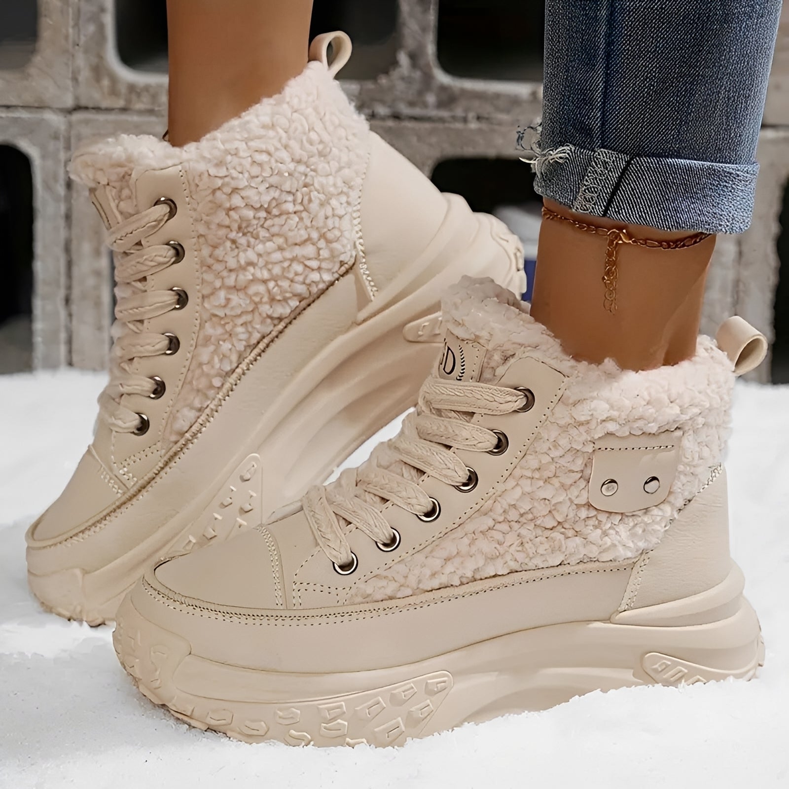 Irene - Botas de Invierno Cómodas y Forradas