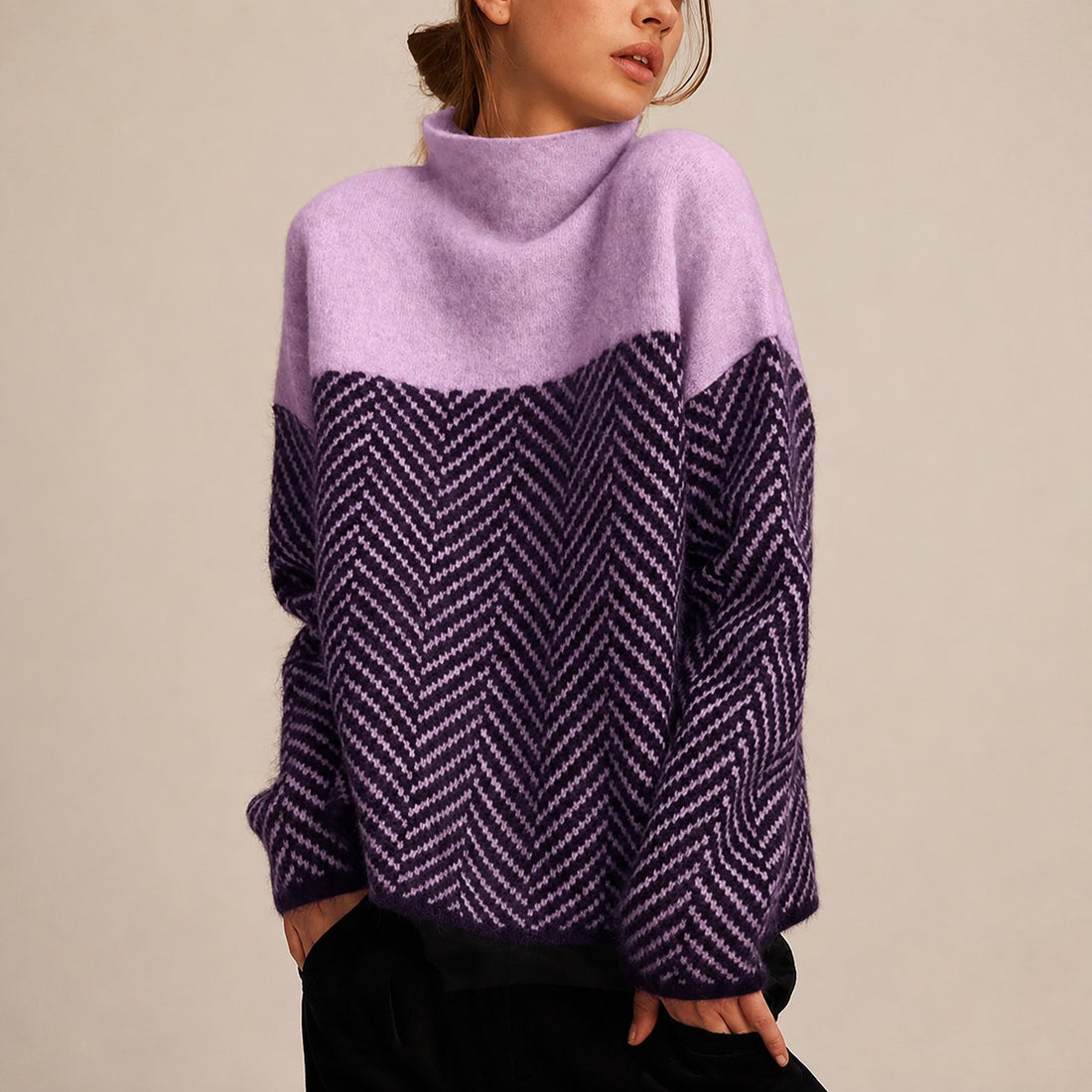 Yancy - Un jersey elegante y grueso para mujer