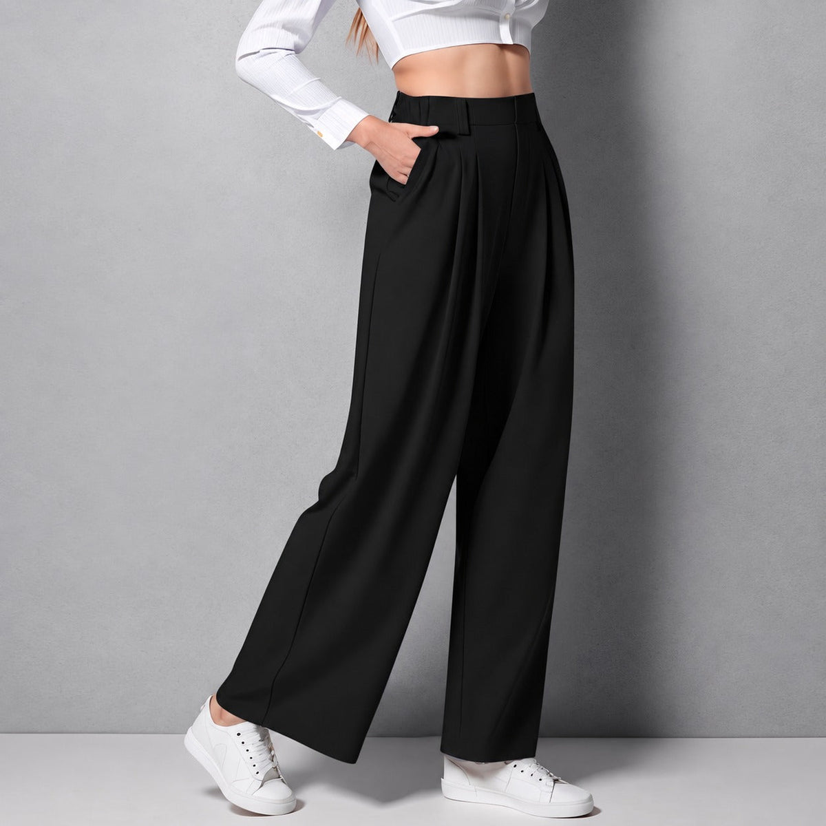 Montana - Pantalones Rectos Elásticos para Damas