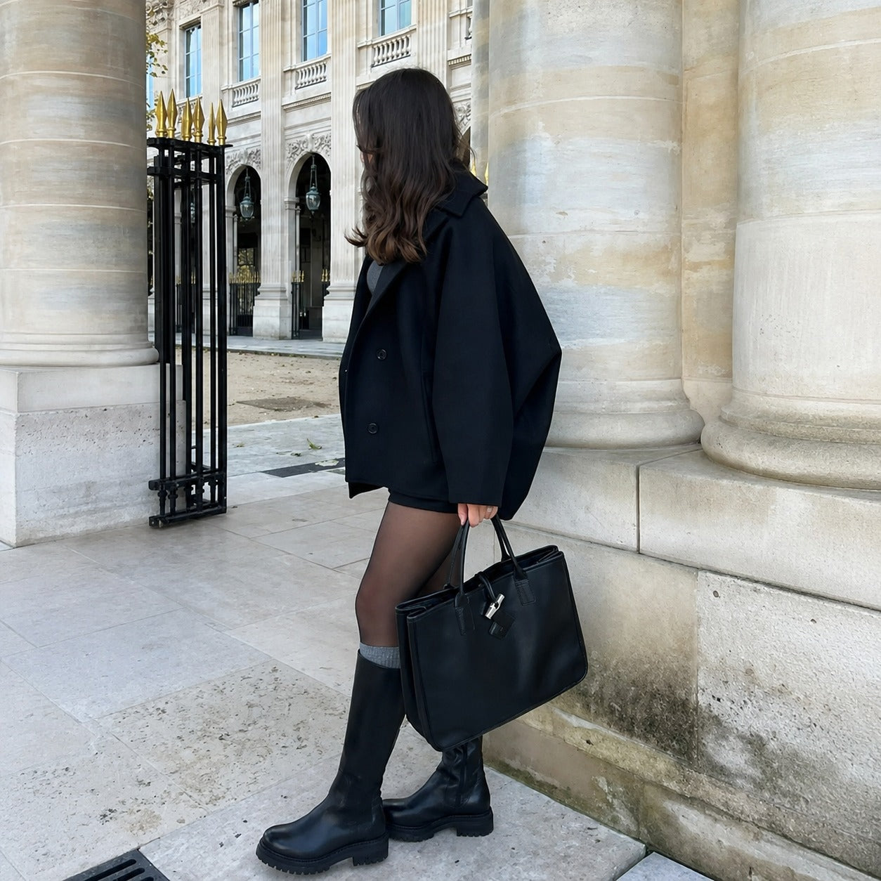 Elena - Abrigo oversize de doble botonadura