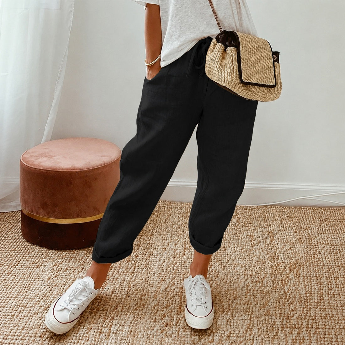 Mel - Pantalones de Verano de Estilo Moderno