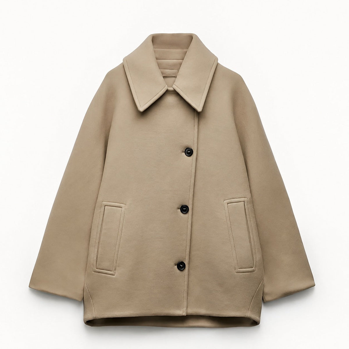 Elena - Abrigo oversize de doble botonadura