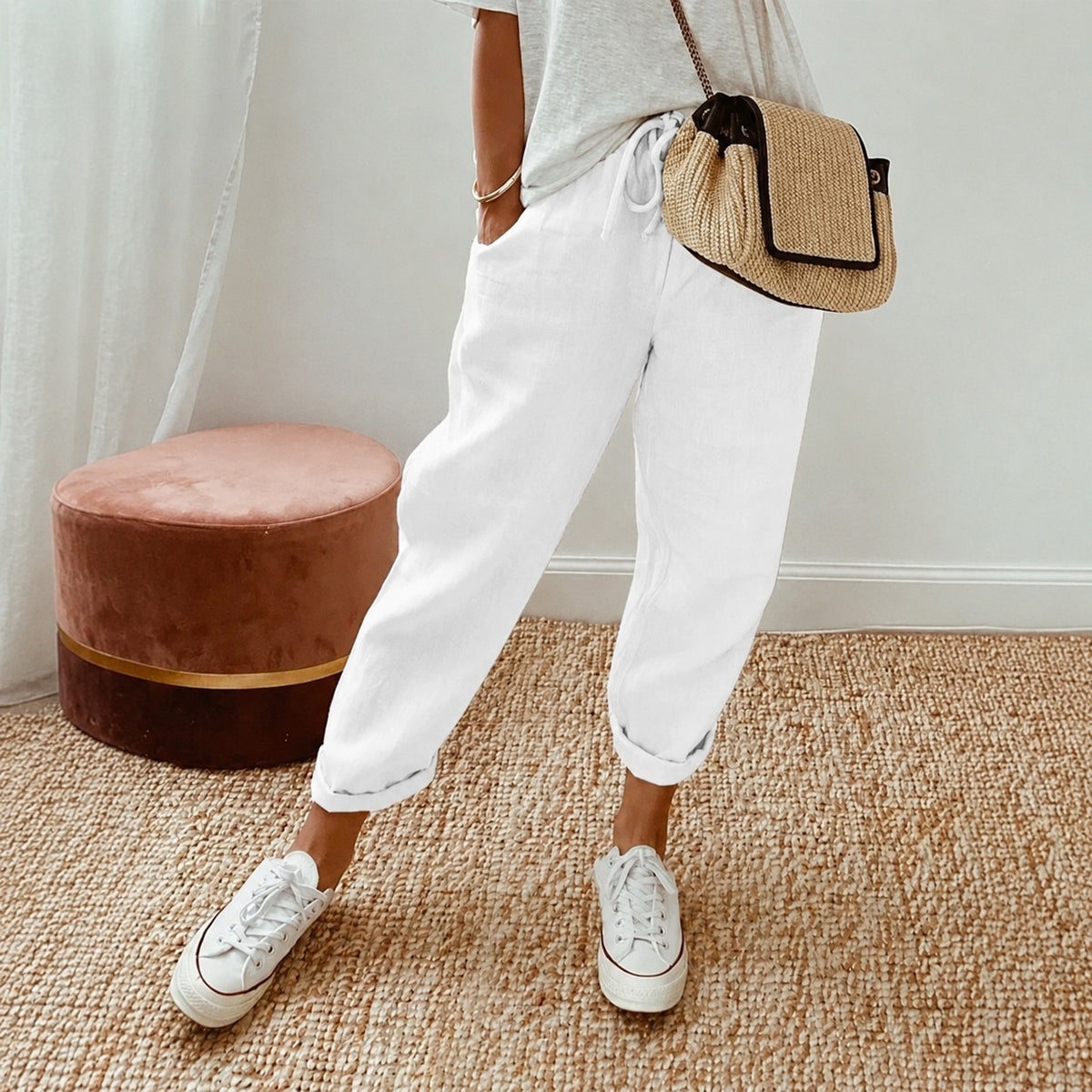 Mel - Pantalones de Verano de Estilo Moderno