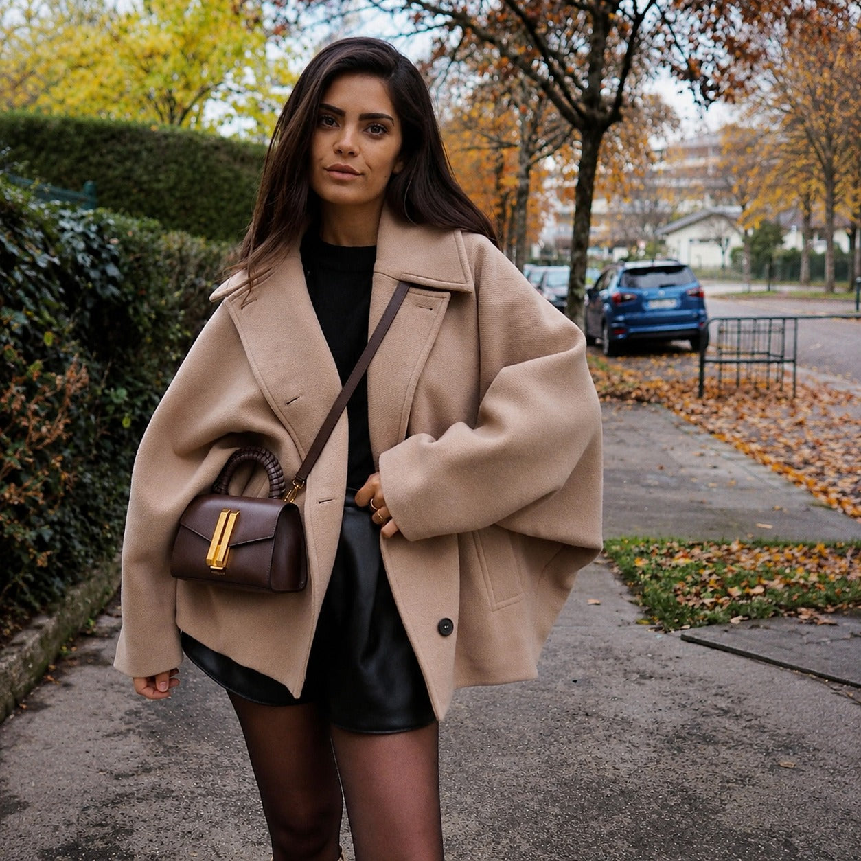 Elena - Abrigo oversize de doble botonadura