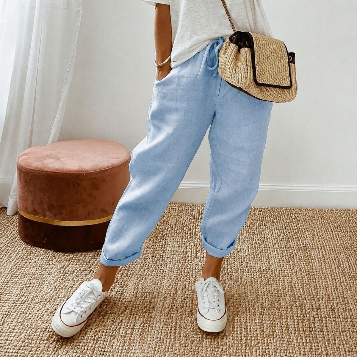 Mel - Pantalones de Verano de Estilo Moderno