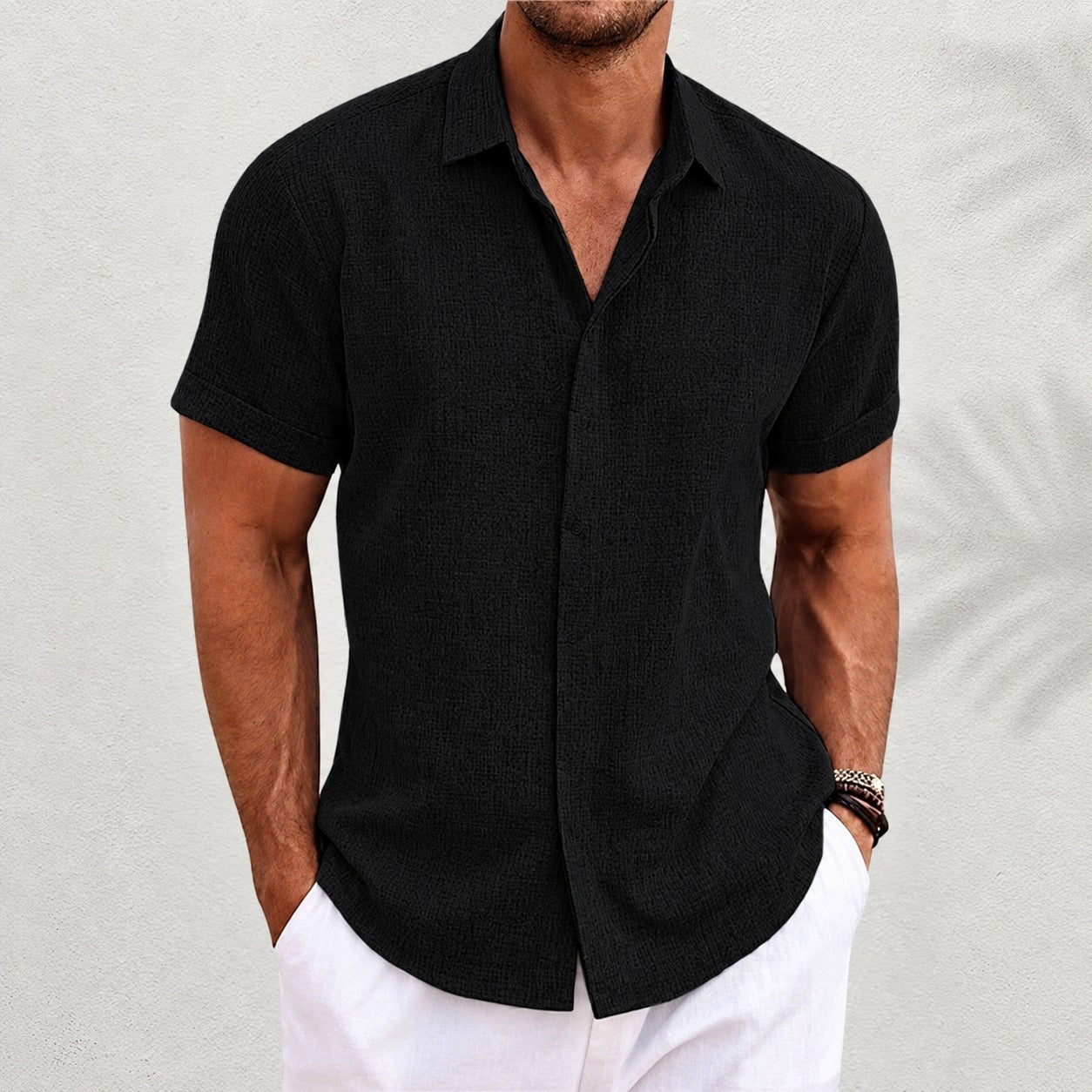 Oberon - Camiseta de Manga Corta para Hombre
