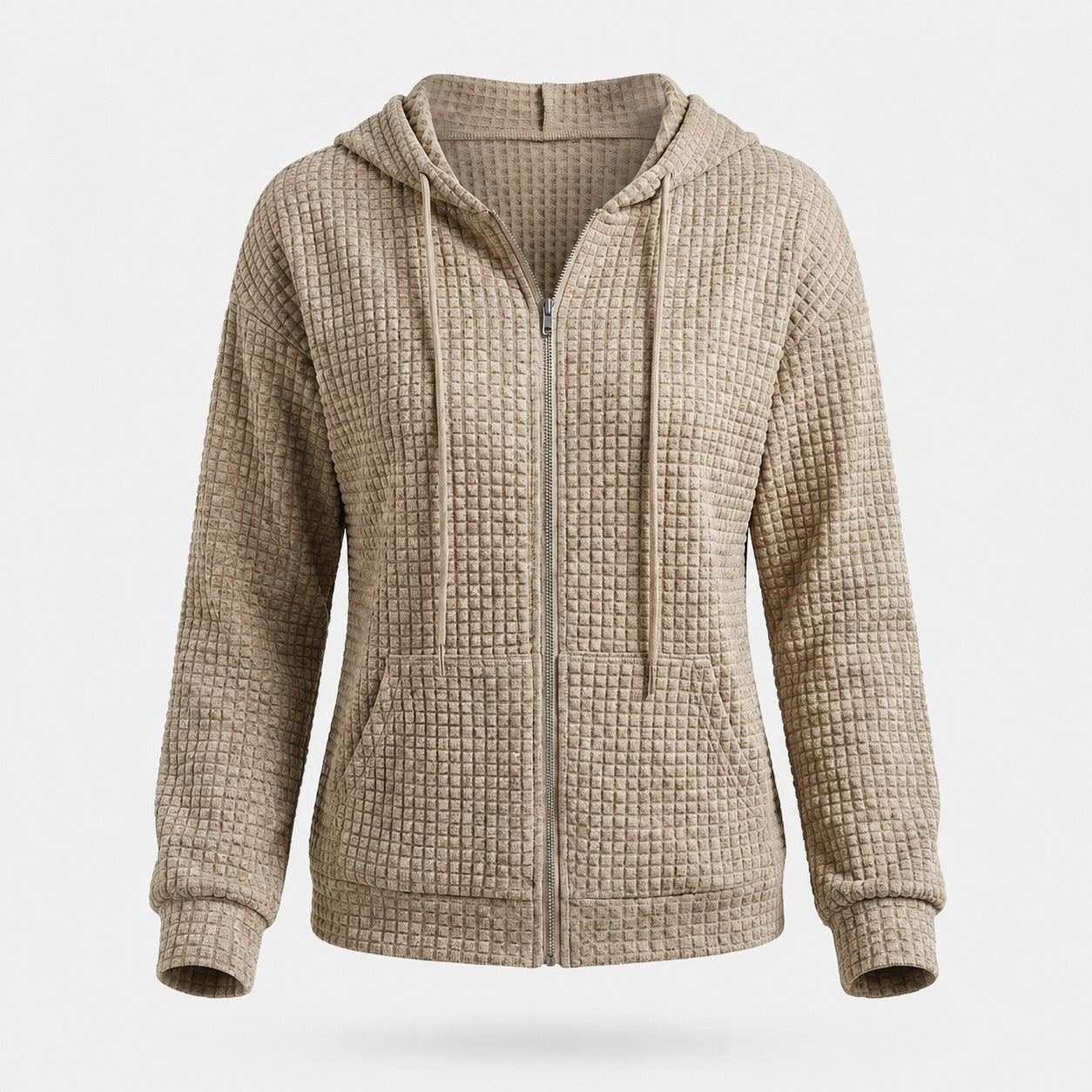 Kristel - Chaqueta con capucha de piqué de gofre