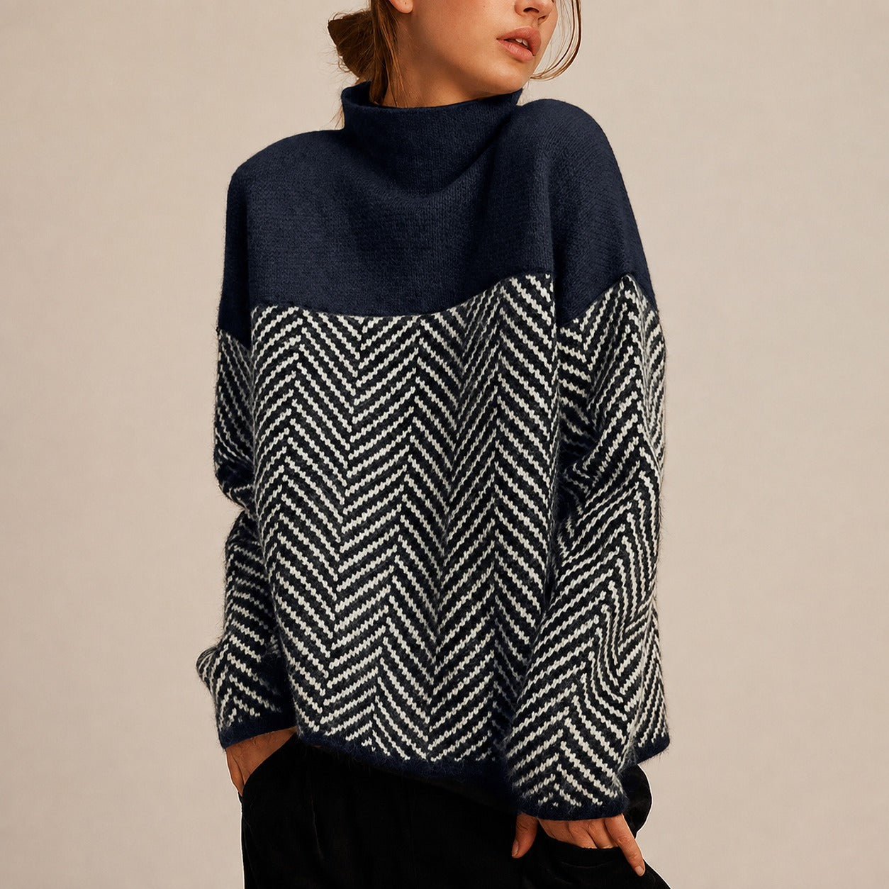 Yancy - Un jersey elegante y grueso para mujer