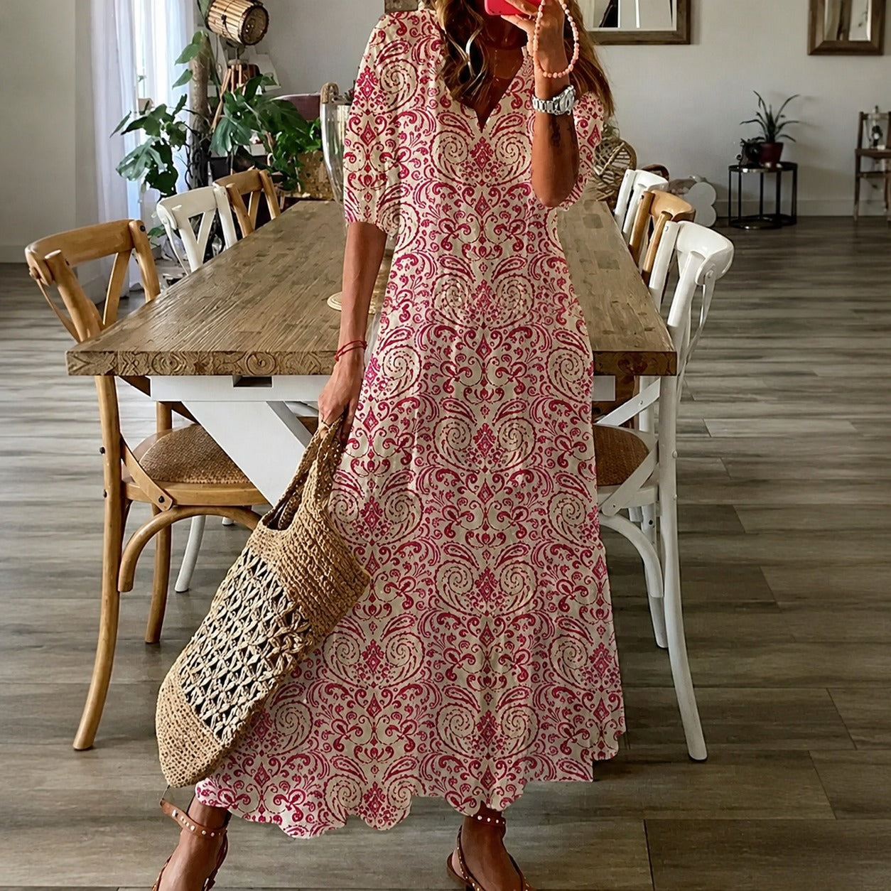 Claidel - Vestido fascinante estilo bohemio