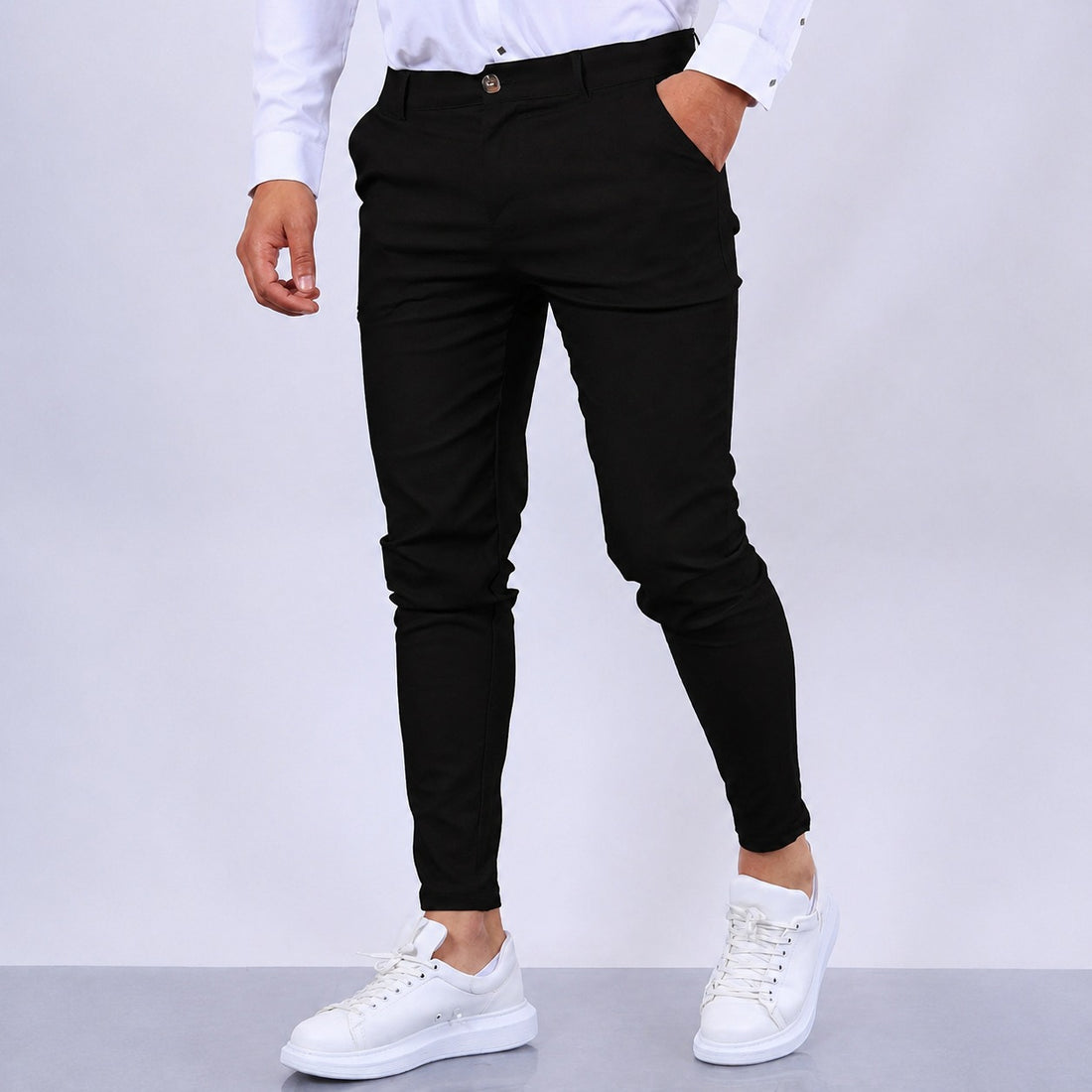 Arjun - Pantalones de vestir para hombre, elegantes y de corte ajustado