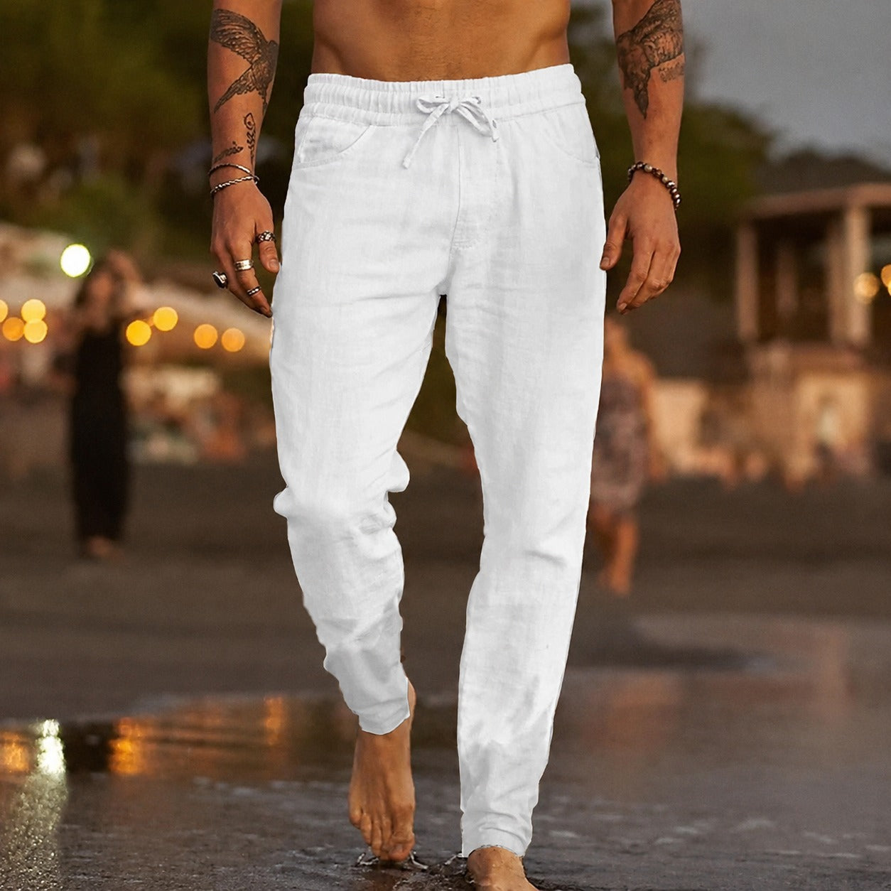 Pantalones Ligeros y Casuales para Hombre con Ajuste Cómodo