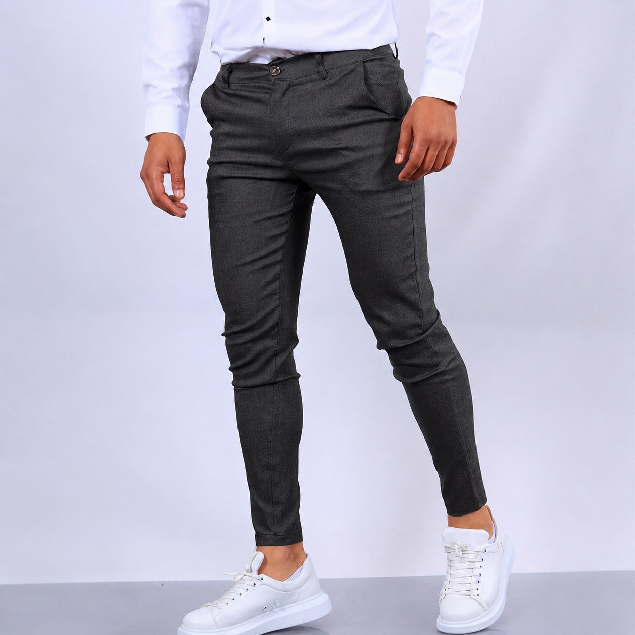Arjun - Pantalones de vestir para hombre, elegantes y de corte ajustado