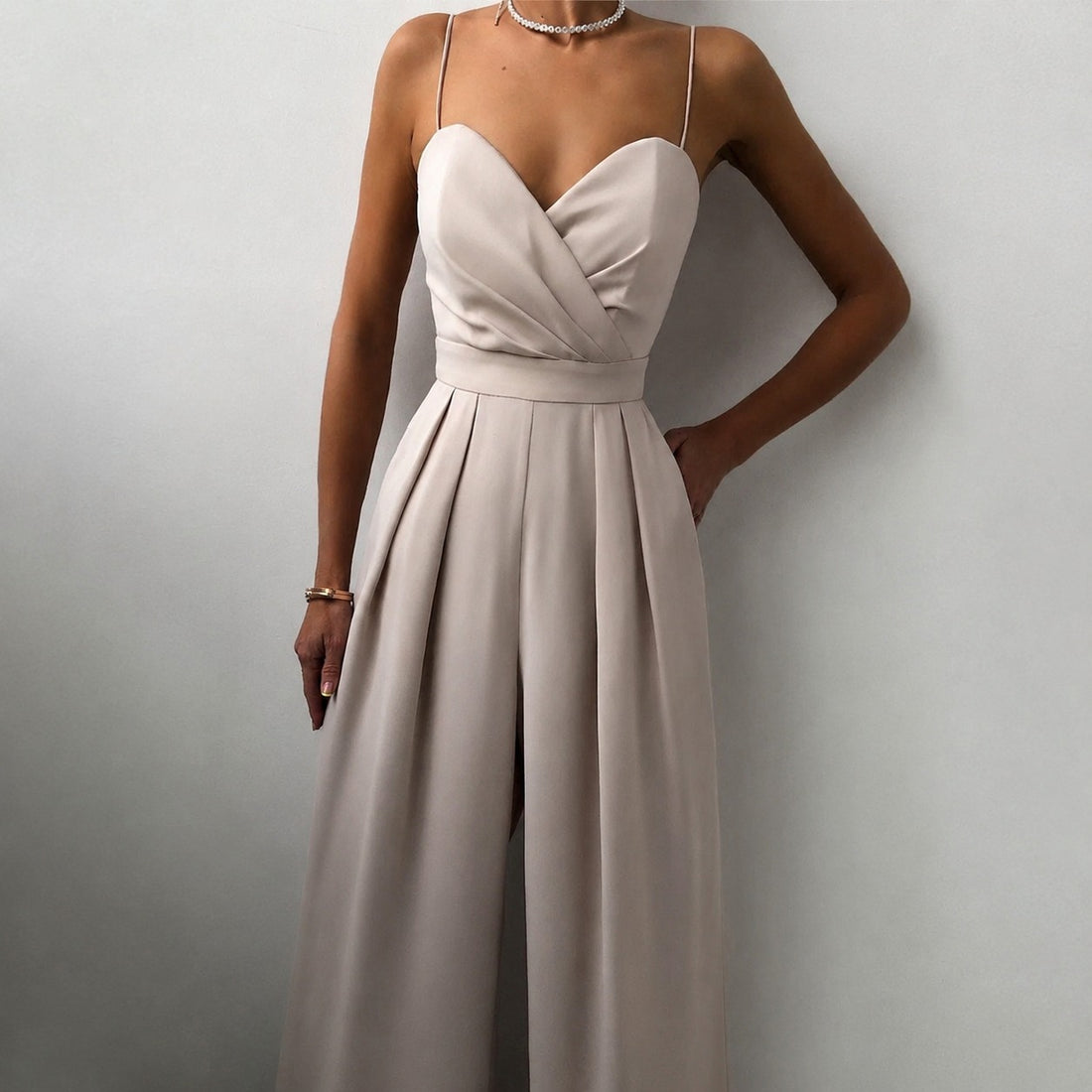 Becca - Mono elegante de cintura alta
