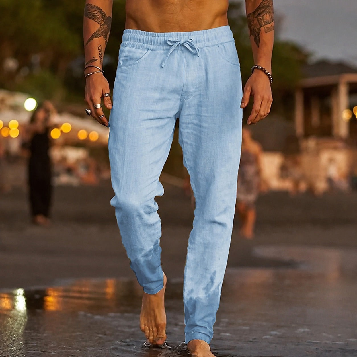 Pantalones Ligeros y Casuales para Hombre con Ajuste Cómodo