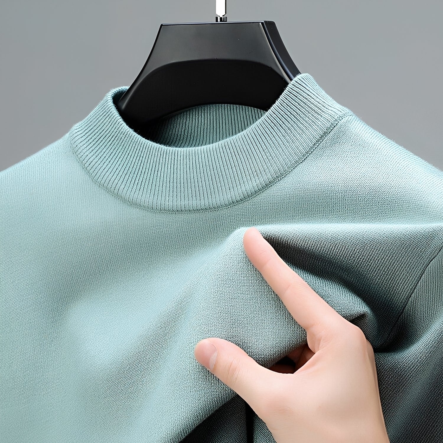 Giorgio - Suéter Casual para Hombre con Dobladillo