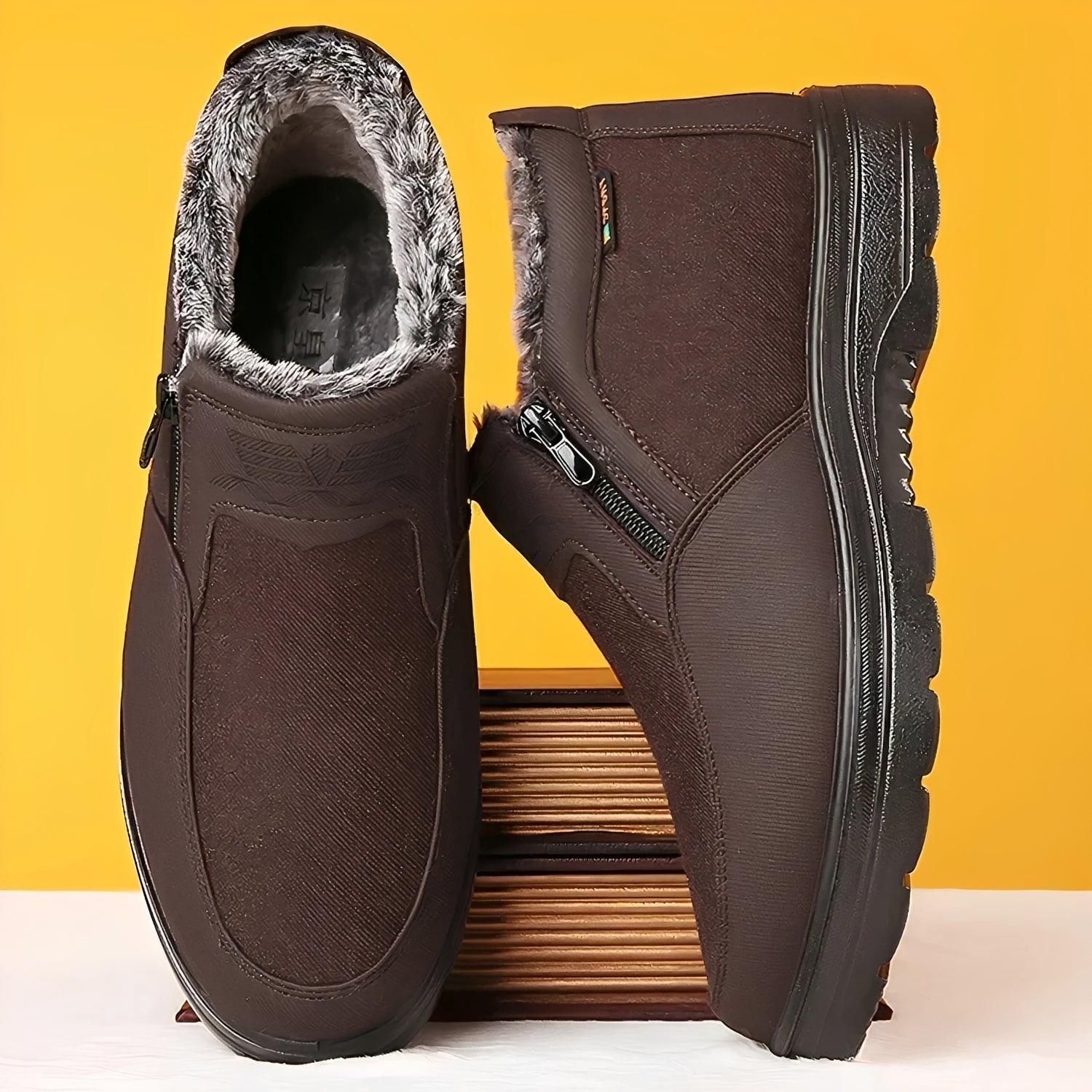 Earl - zapatos de invierno abrigados para hombre