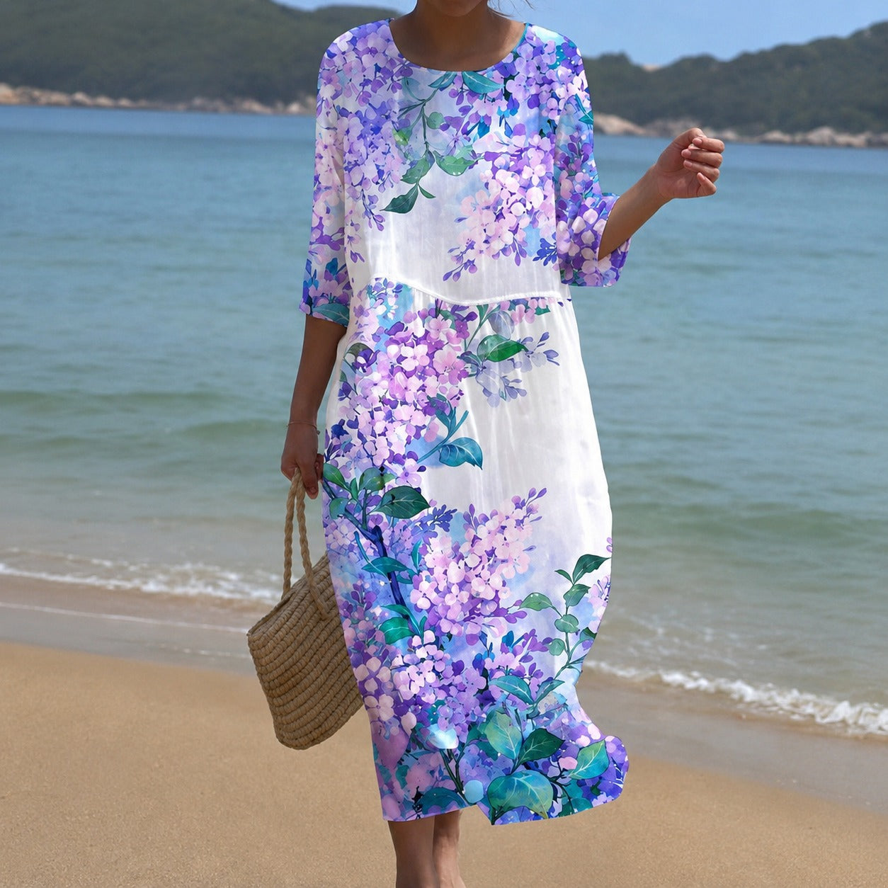 Alina - Vestido midi fluido
