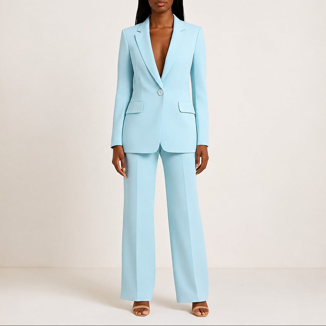 Elisabeth - Conjunto de traje para damas con blazer y pantalón