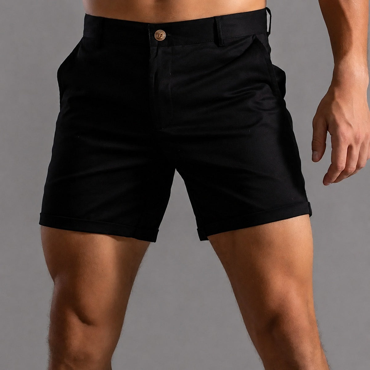 Andrie - Pantalones cortos chino de hombre con estilo