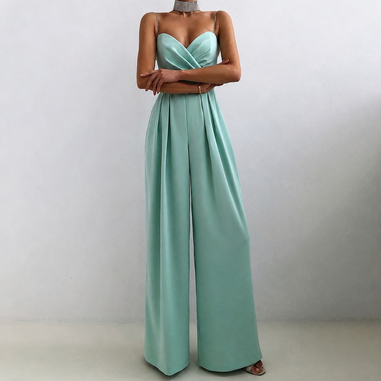 Becca - Mono elegante de cintura alta