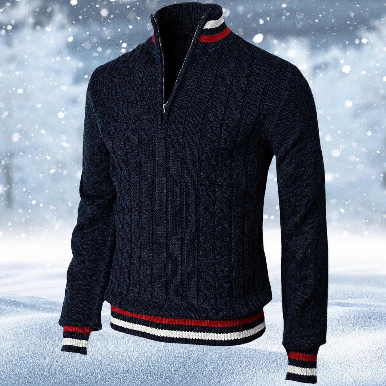 Ralph - Suéter Estiloso para Hombre con Cremallera