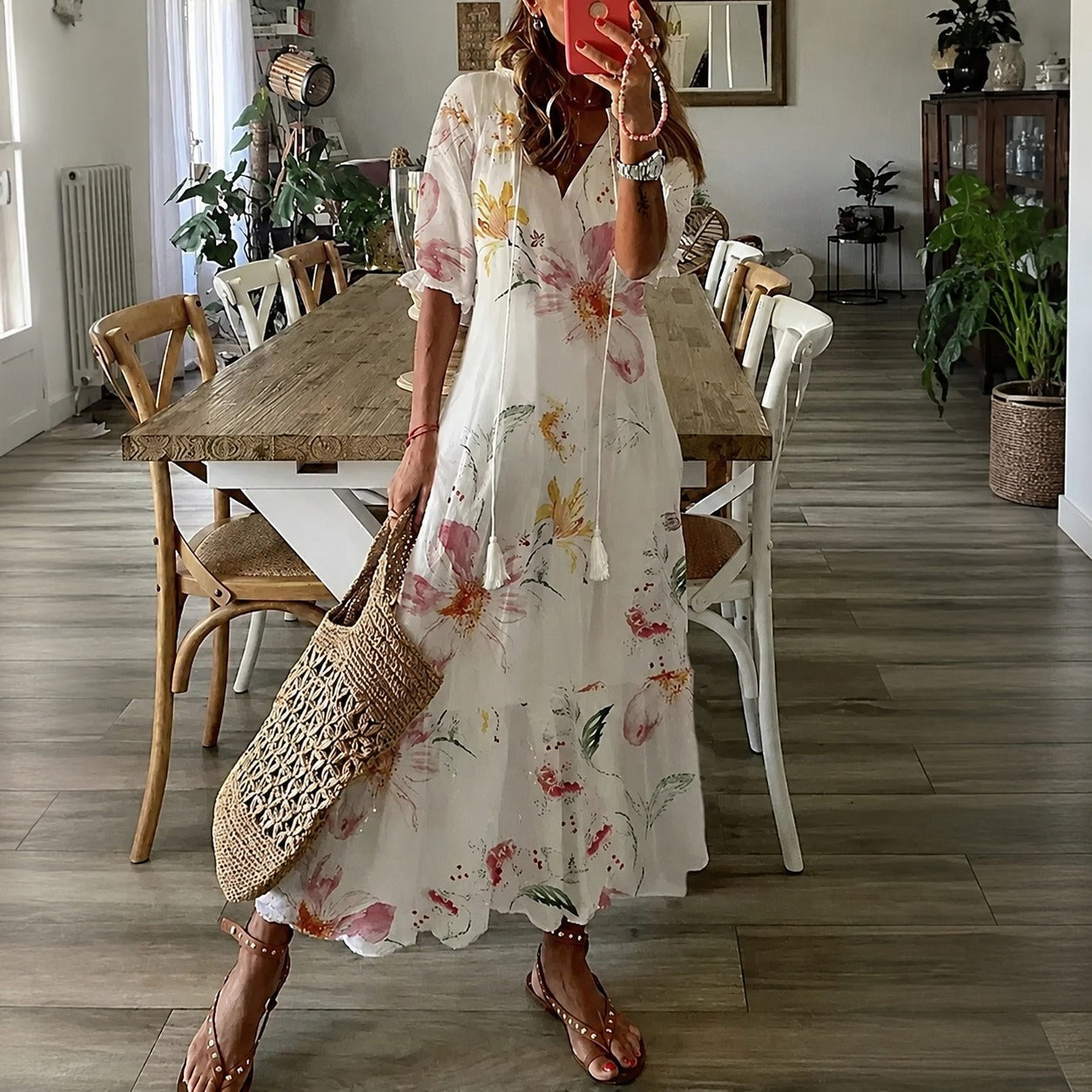 Claidel - Vestido fascinante estilo bohemio
