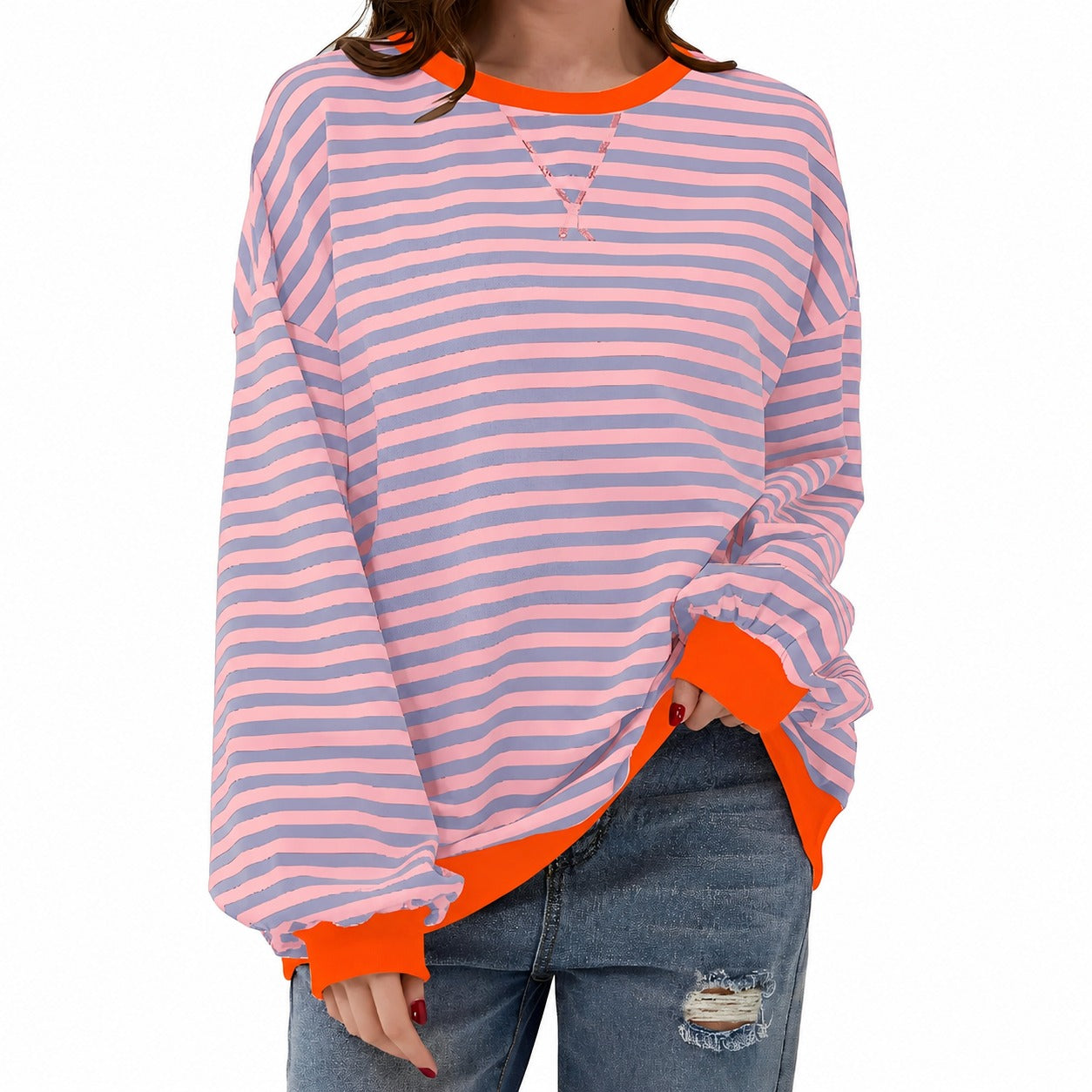 Judith - Suéter de mujer casual a rayas