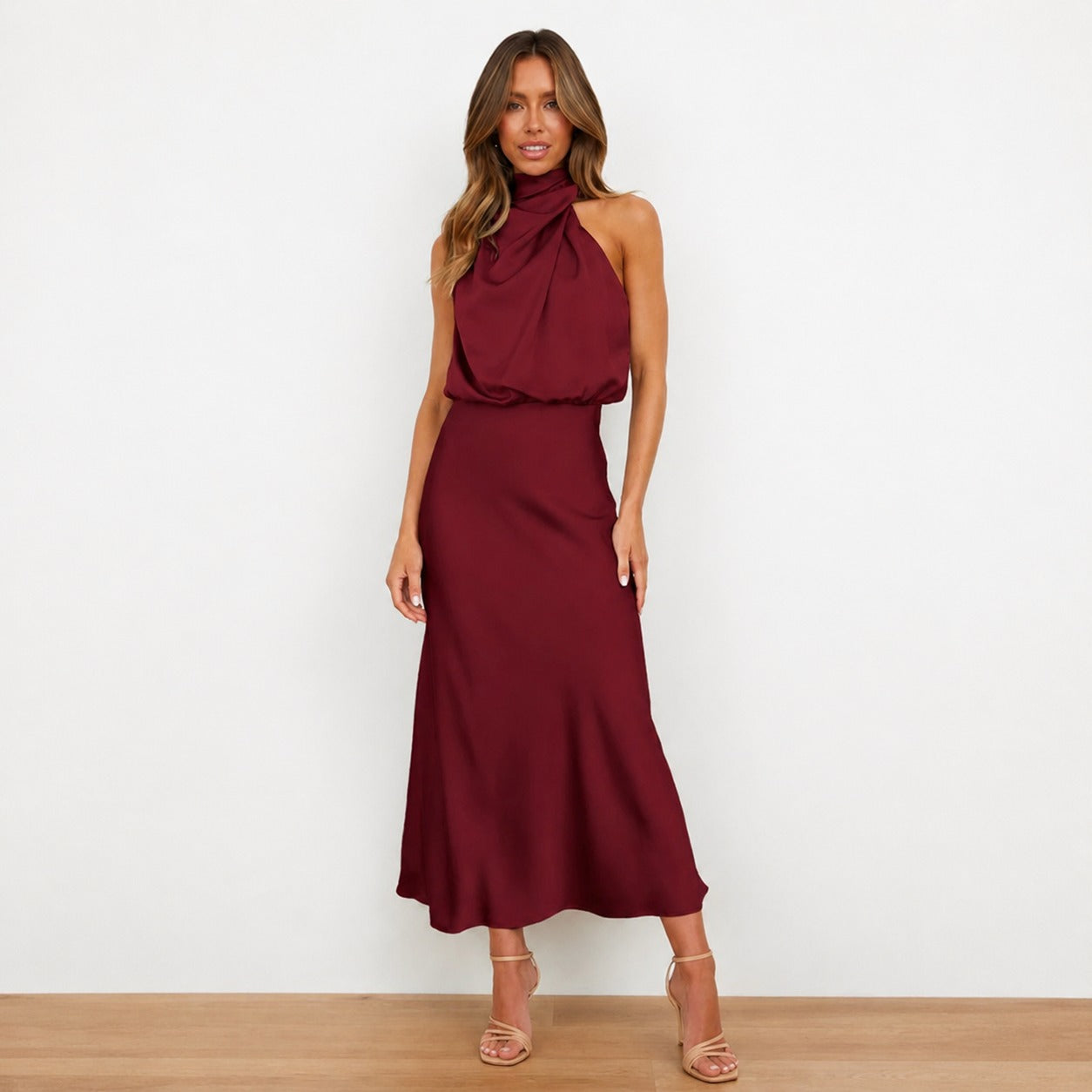 Hansel - Elegante vestido midi de cóctel
