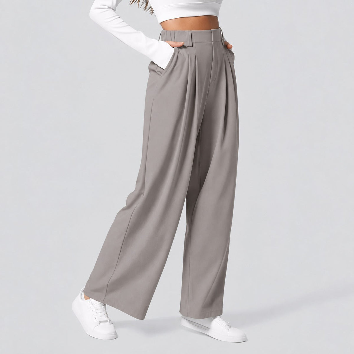 Montana - Pantalones Rectos Elásticos para Damas