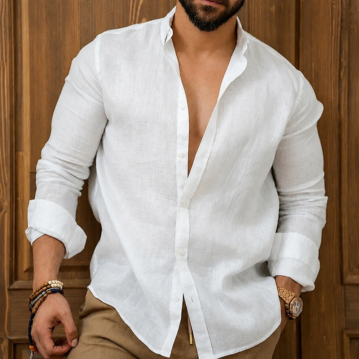 Ronnie - Camisa informal confeccionada en tejido ligero