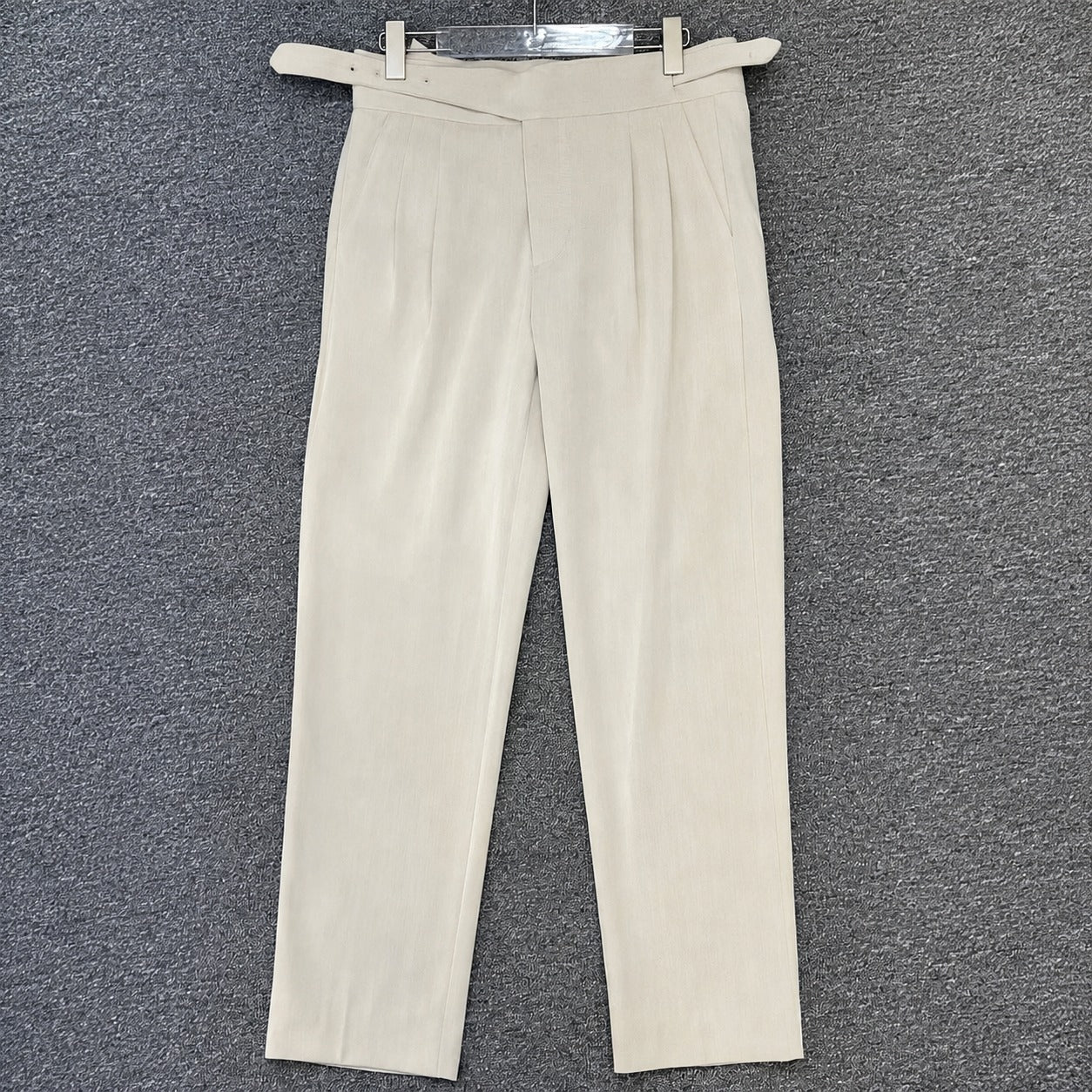 Bronson - Pantalones de vestir para hombre con hebilla ajustable