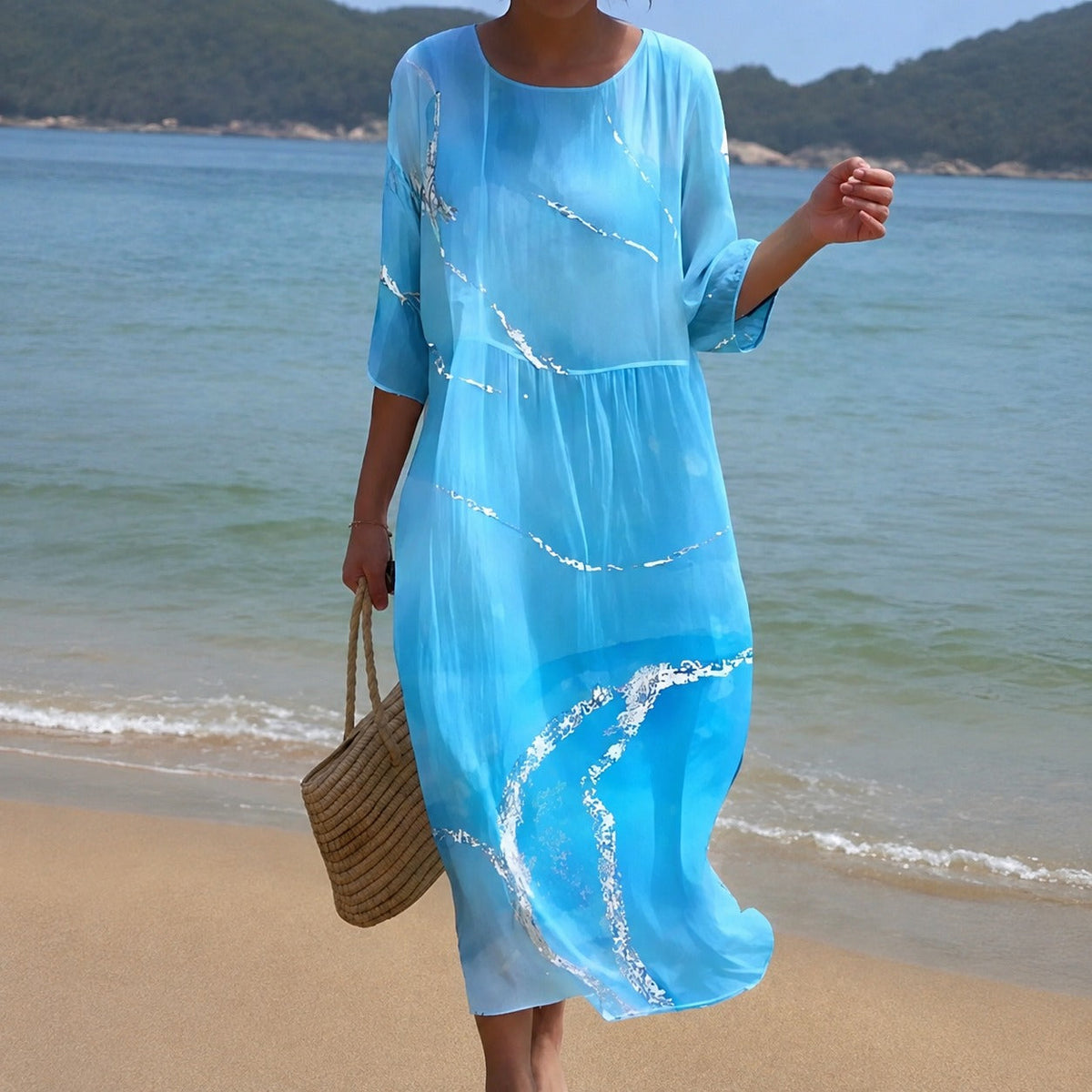 Alina - Vestido midi fluido