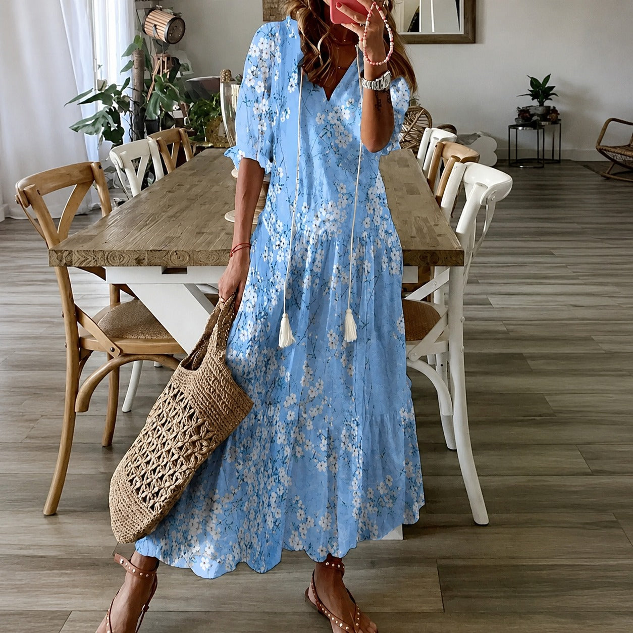 Claidel - Vestido fascinante estilo bohemio