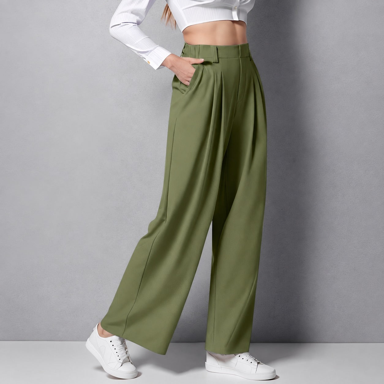 Montana - Pantalones Rectos Elásticos para Damas
