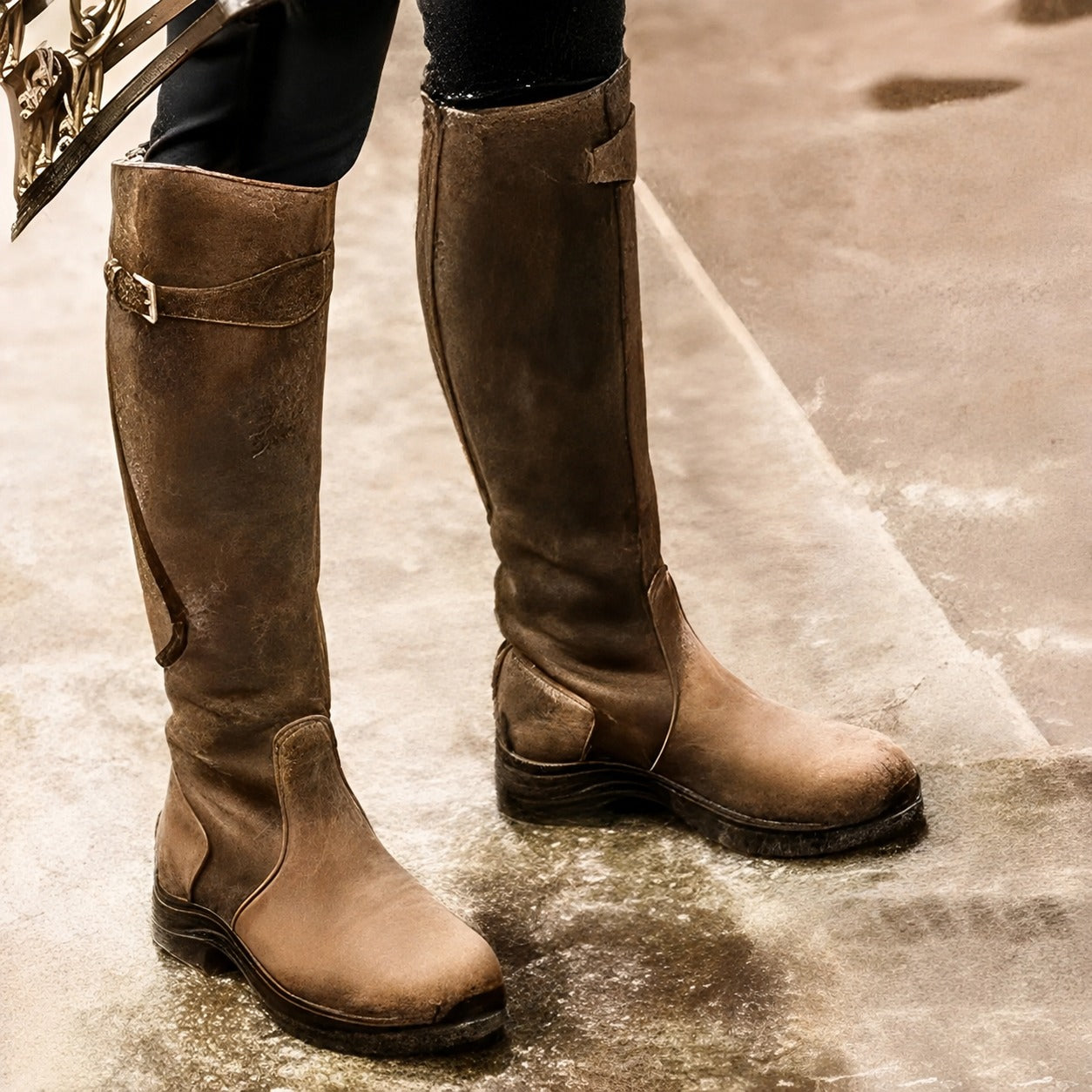 Athena - Botas altas de estilo retro