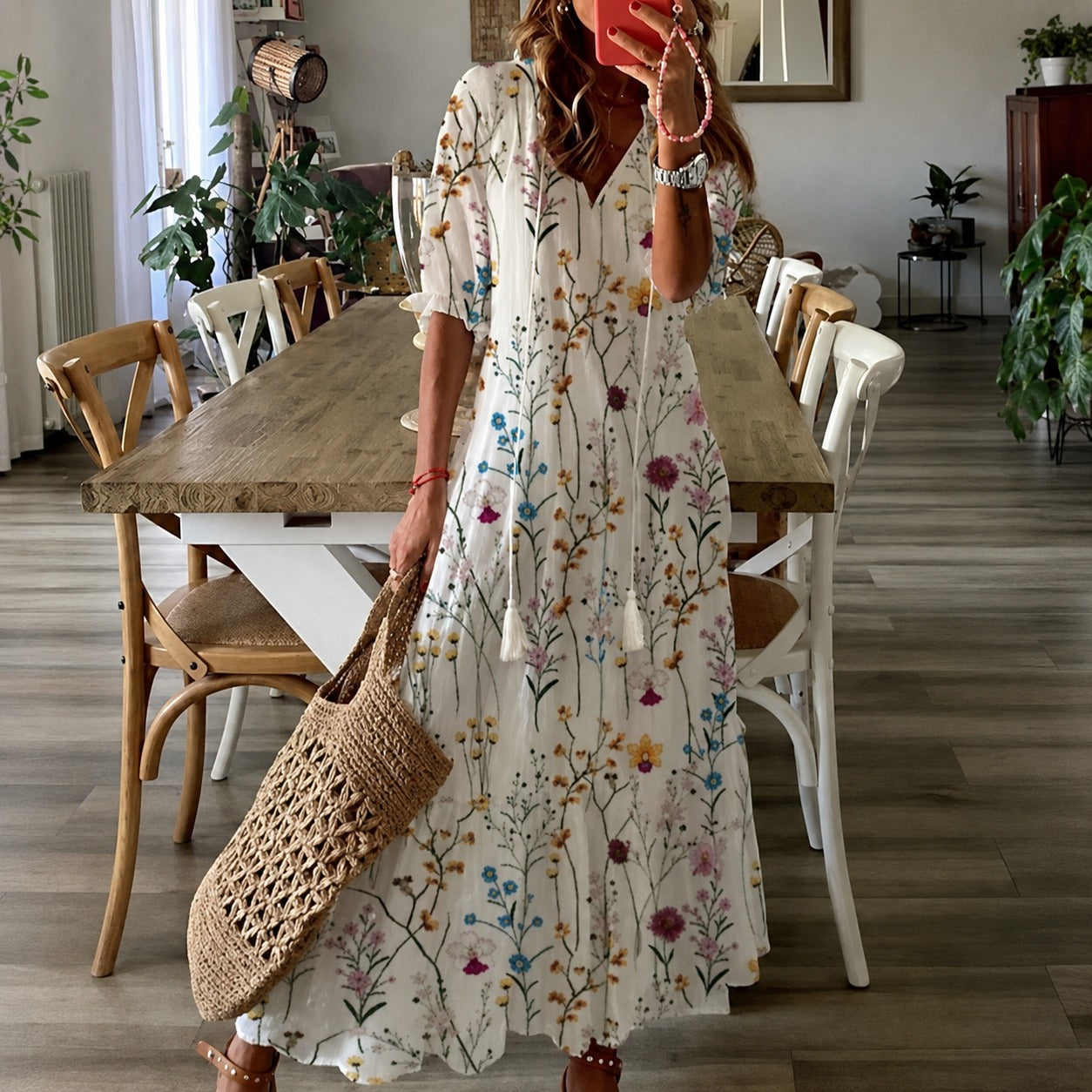 Claidel - Vestido fascinante estilo bohemio