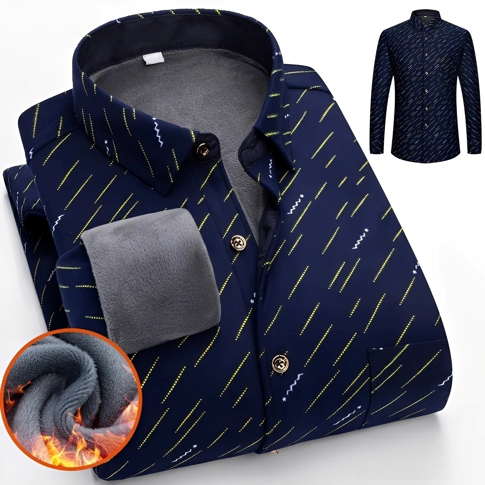 Anton - Camisa de cuadros elegante y cálida para hombres