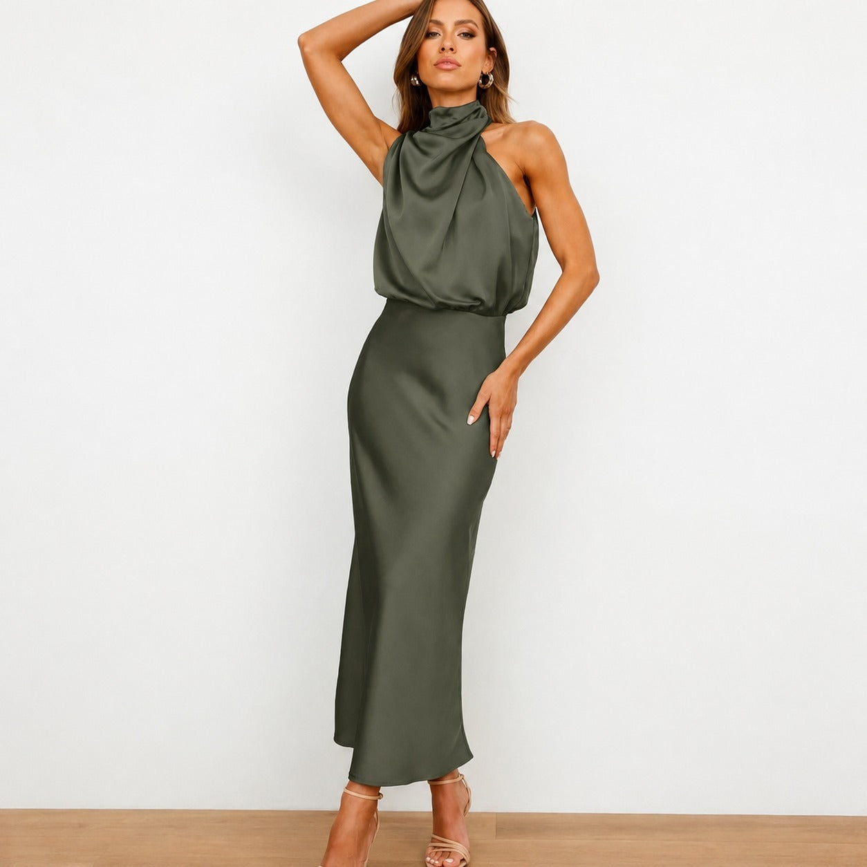 Hansel - Elegante vestido midi de cóctel