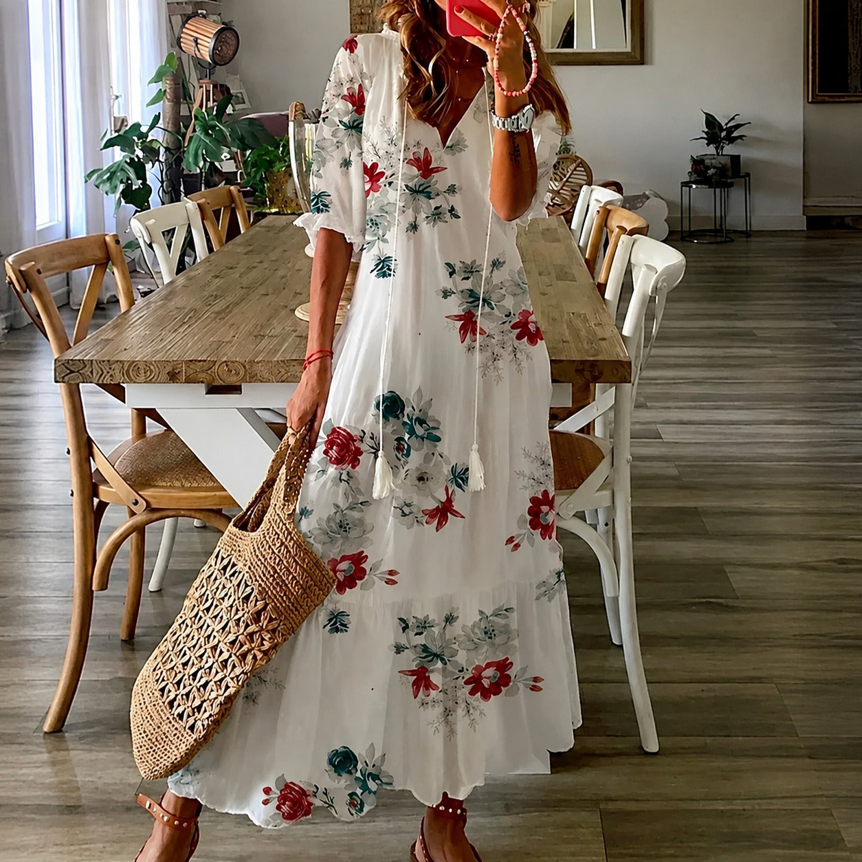 Claidel - Vestido fascinante estilo bohemio